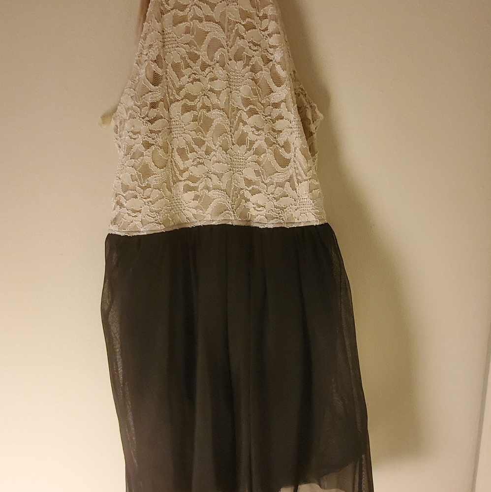 Lace Dress with tulle bottom